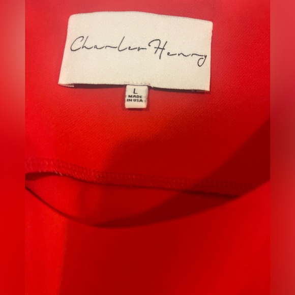 Charles Henry- Nordstrom Red dress size Large - Picture 8 of 8